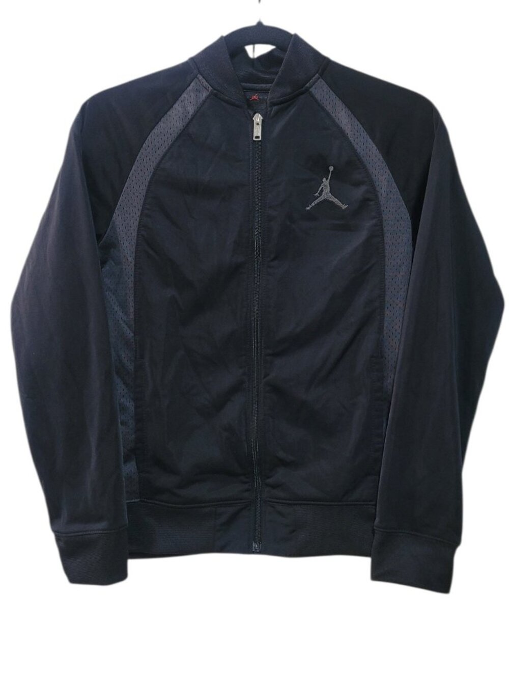 Jordan Jumpman Boys Track Jacket Black Anthracite Full Zip Large Streetwear